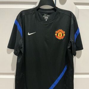 Nike Black and Blue Manchester United Jersey